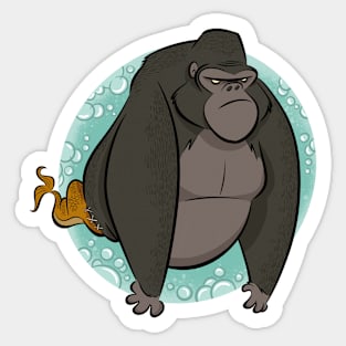 Gorilla Goldfish Sticker